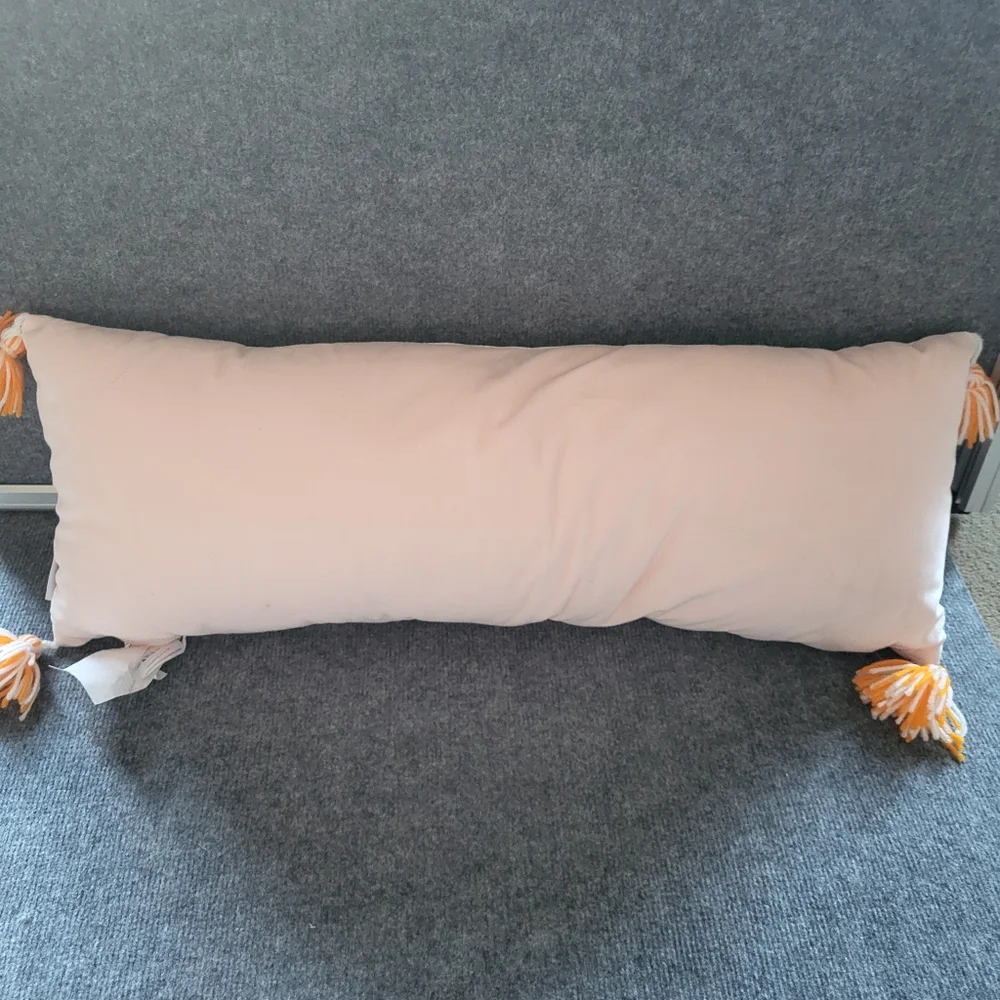Halloween Hey Boo Pink Ghost Pillow